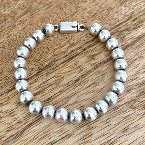 Sterling Silver beaded bracelet